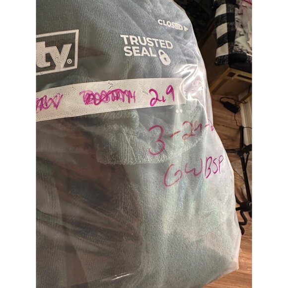 VTG Colours By Alexander Julian Green Cotton Bathrobe Unisex O/S  Lounge Wear - Picture 8 of 9